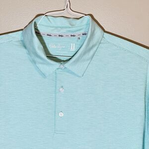 Walter Hagen Micro Pinstripe Men's Polo Golf Shirt Performance 11 Mint Green L